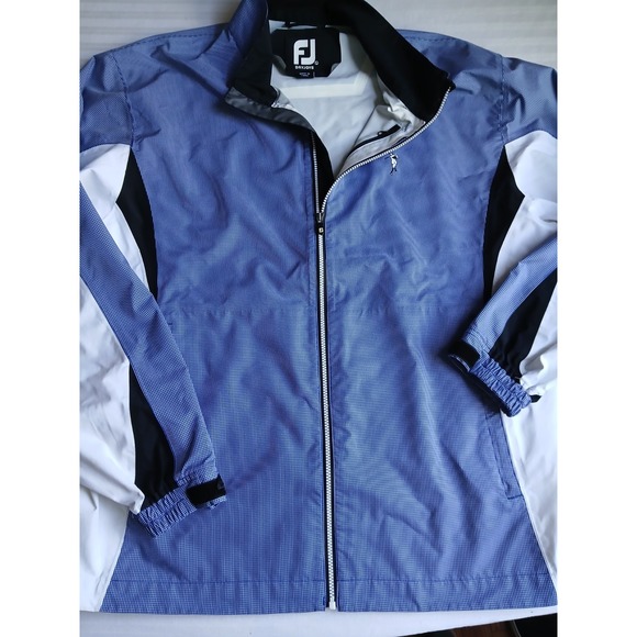 Footjoy Dryjoy Jacket Large Hydrolite Taped Seams Waterproof Golf Preppy